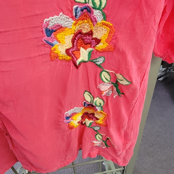 Johnny Was Pink Floral Tunic - Picture 5 of 11